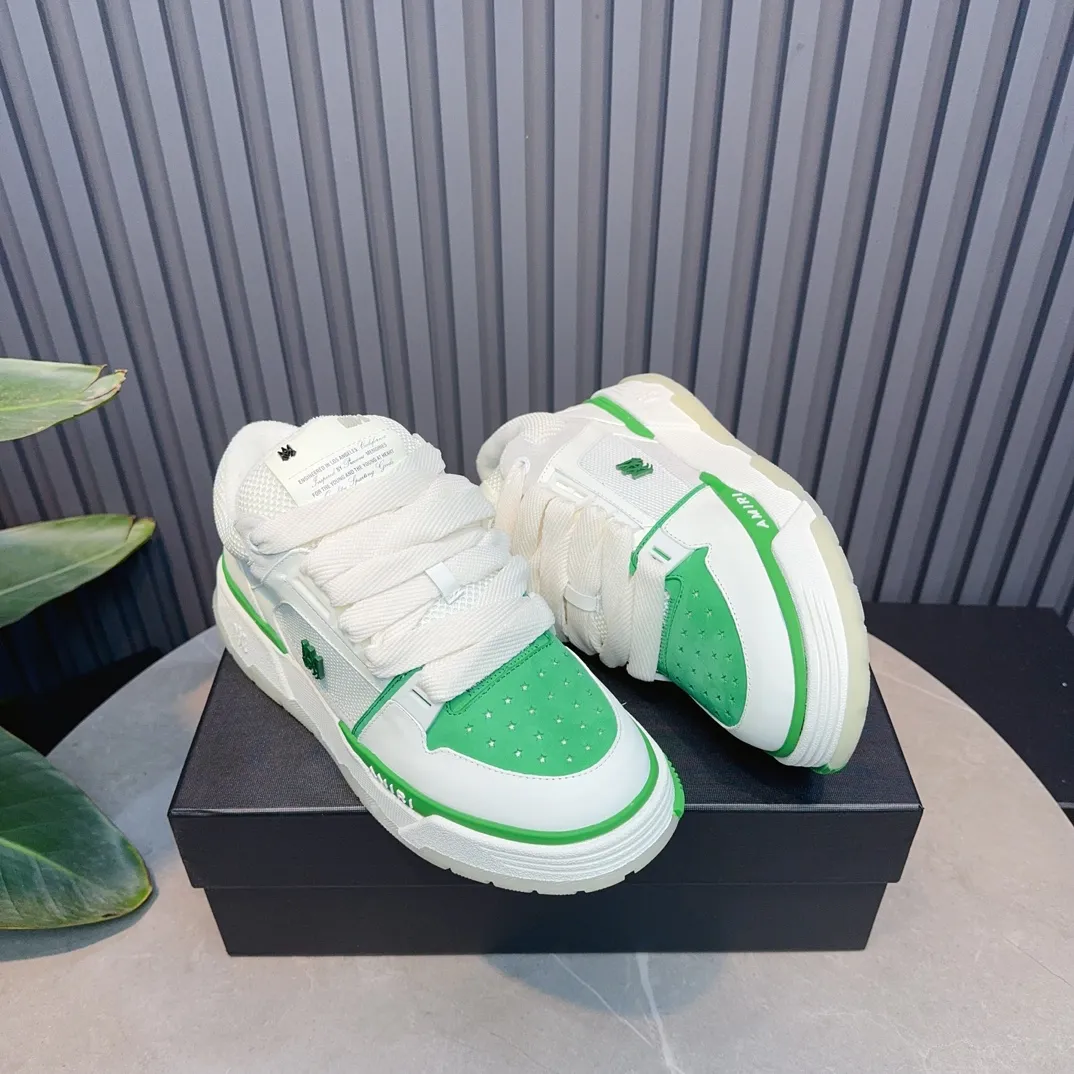 Men's shoes 💰660💰 AMIRI AMIRI trendy brand hot sale 🔥 Available all year round, couples 💑 Official website synchronization Imported fabrics 1⃣️ vs 1⃣️ replica, original factory special original sole, 35-45 (45. non-refundable)